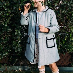 Kids wool blend coat